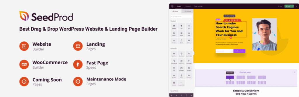 seedpro banner per sito manutenzione