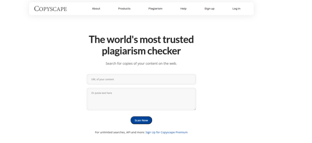schermata di copyscape
