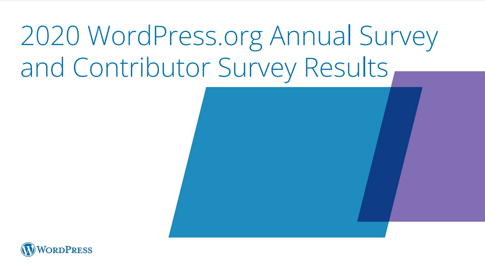 2020 WordPress.org Annual Survey and Contributor Survey Results