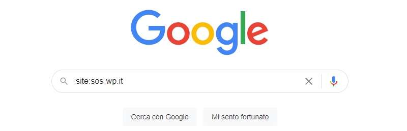 schermata di google con esempio di ricerca con soswp.it