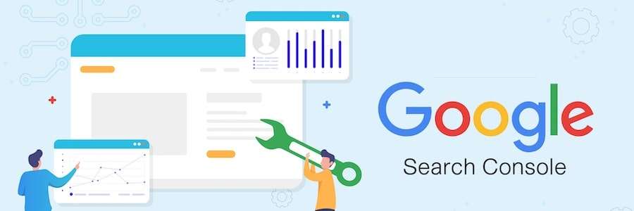 screenshot dell'intestazione di google search console