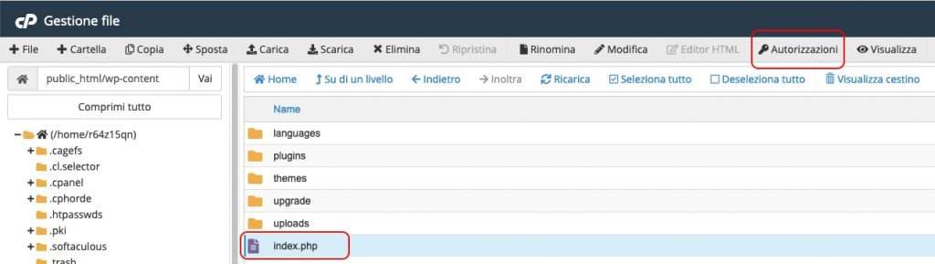 schermata di file manager per spiegare come lavorare sulle cartelle esistenti