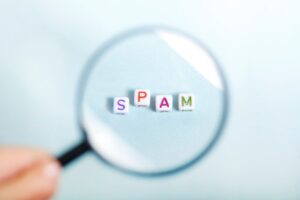 Il traffico spam sul sito web