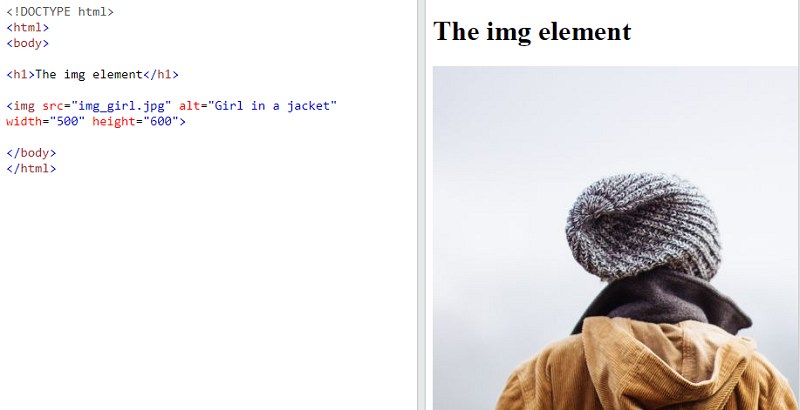 Il tag HTML img per inserire immagini in una pagina web