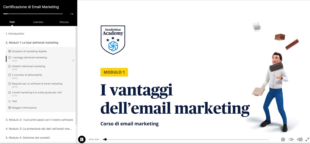 Brevo Academy per imparare a usare Brevo e conoscere l'email marketing