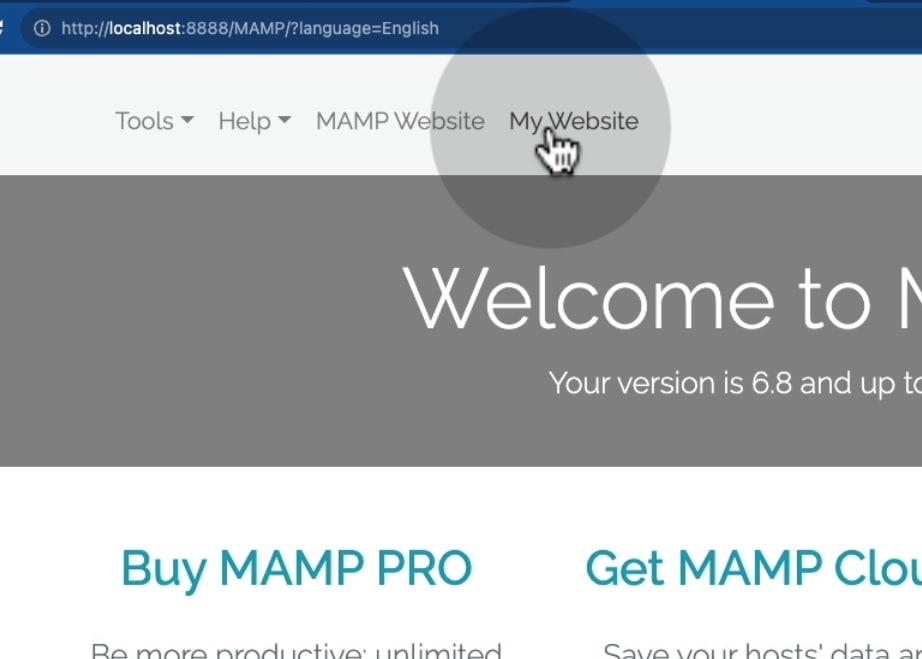 Avvia installazione WordPress con MAMP