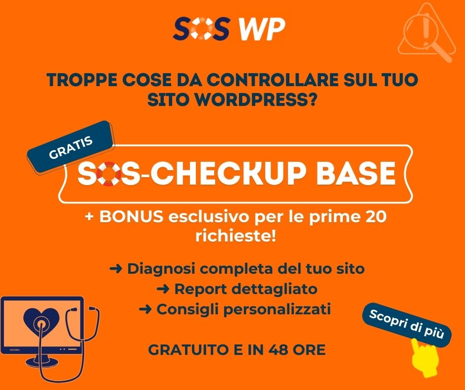 Richiedi un check up gratis del tuo sito WordPress