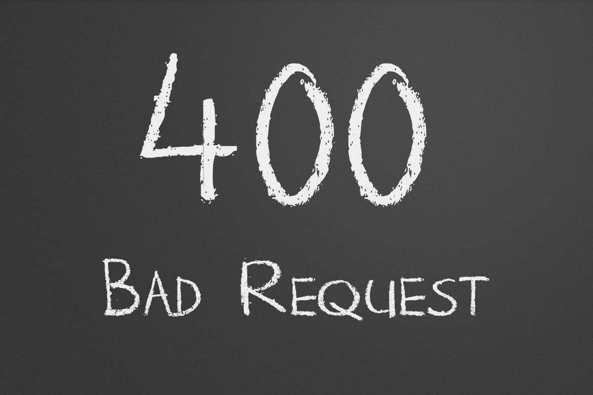 Errore 400 Bad Request