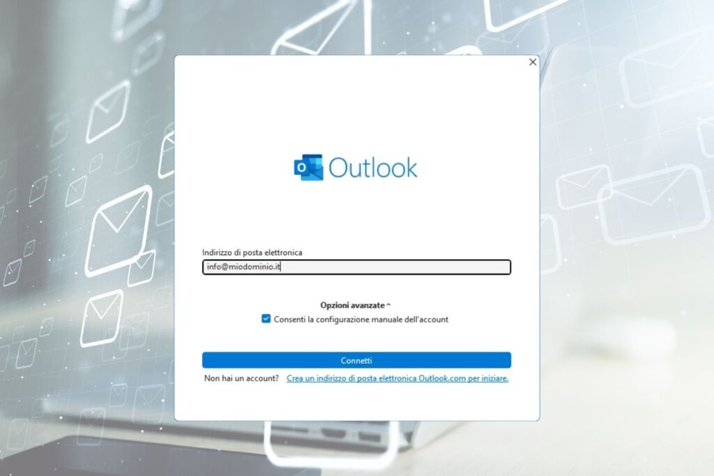 Creazione nuovo account su Outlook