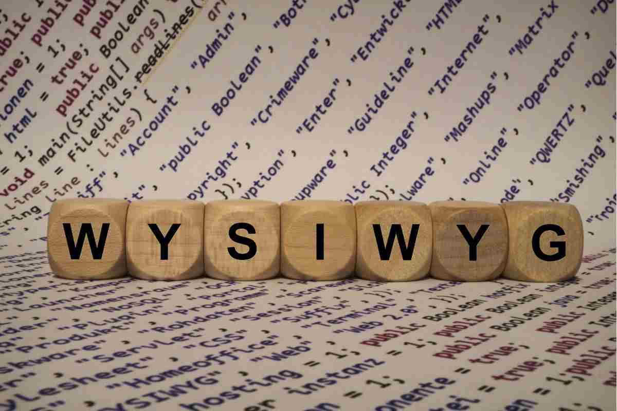 WYSIWYG: Cosa significa?