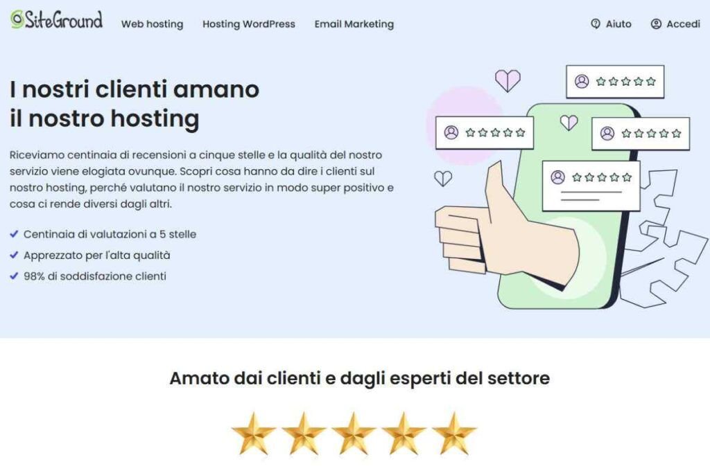 Supporto SiteGround