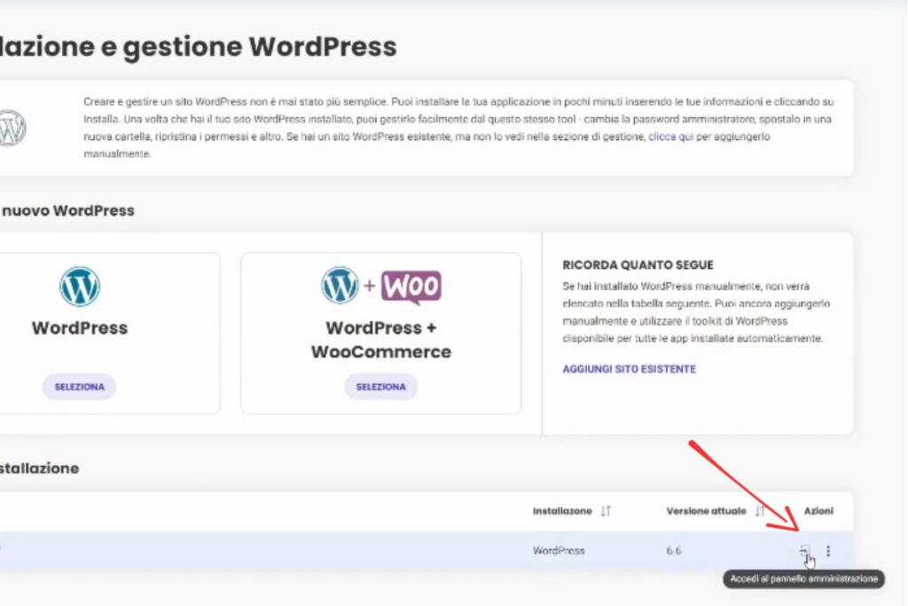 Login WordPress da hosting SiteGround