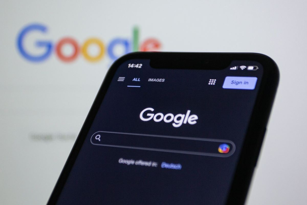 Pagina Google per una ricerca online