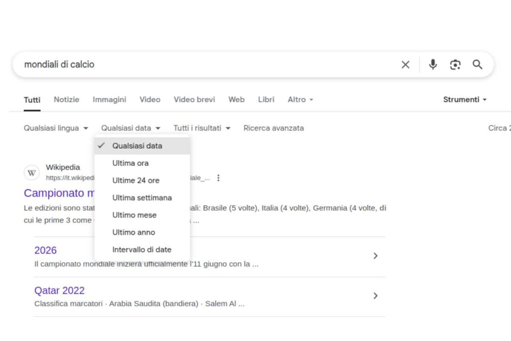 come si usano gli strumenti di ricerca di google