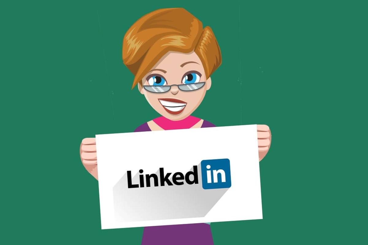 Disegno in grafica con logo LinkedIn