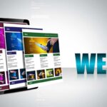scritta web e layout di siti
