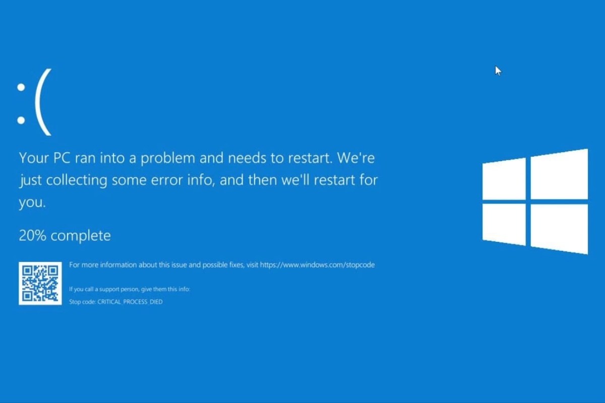 Blue screen