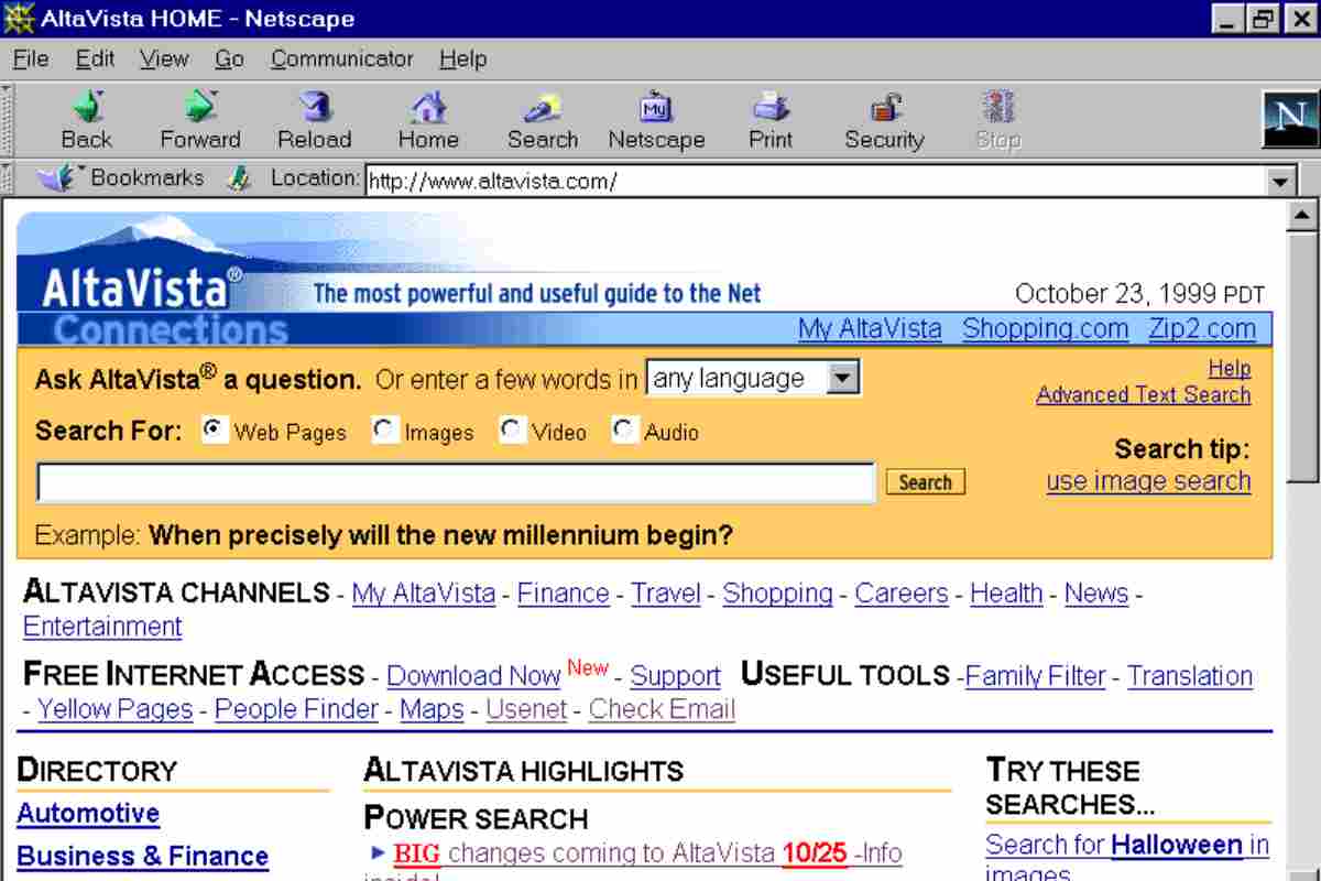 Motore di ricerca AltaVista