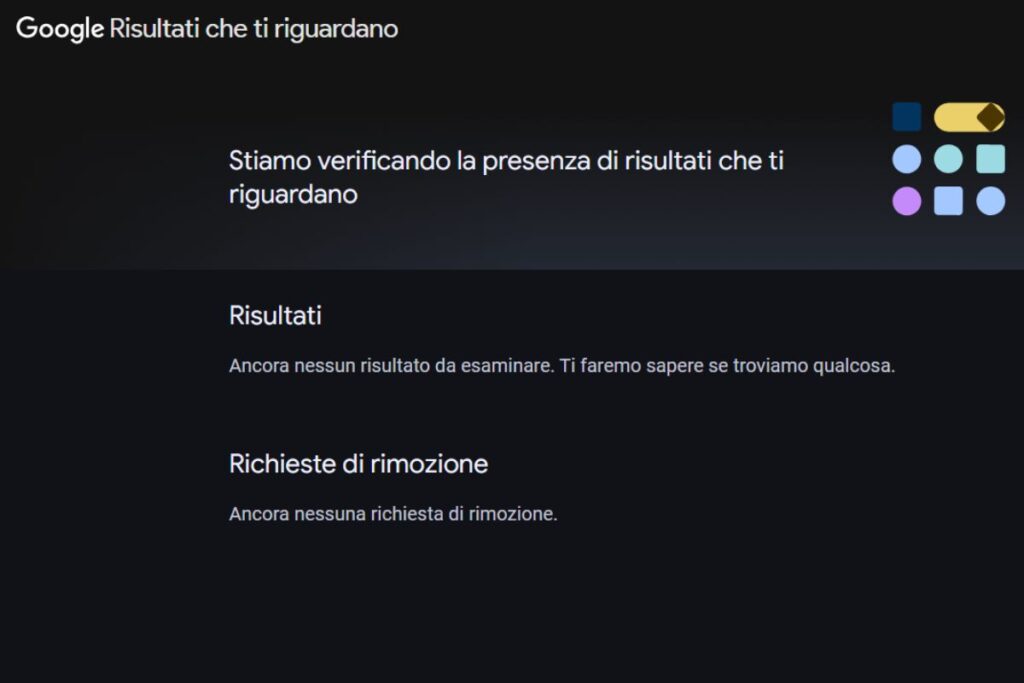Ricerca dei tuoi dati sul dark web