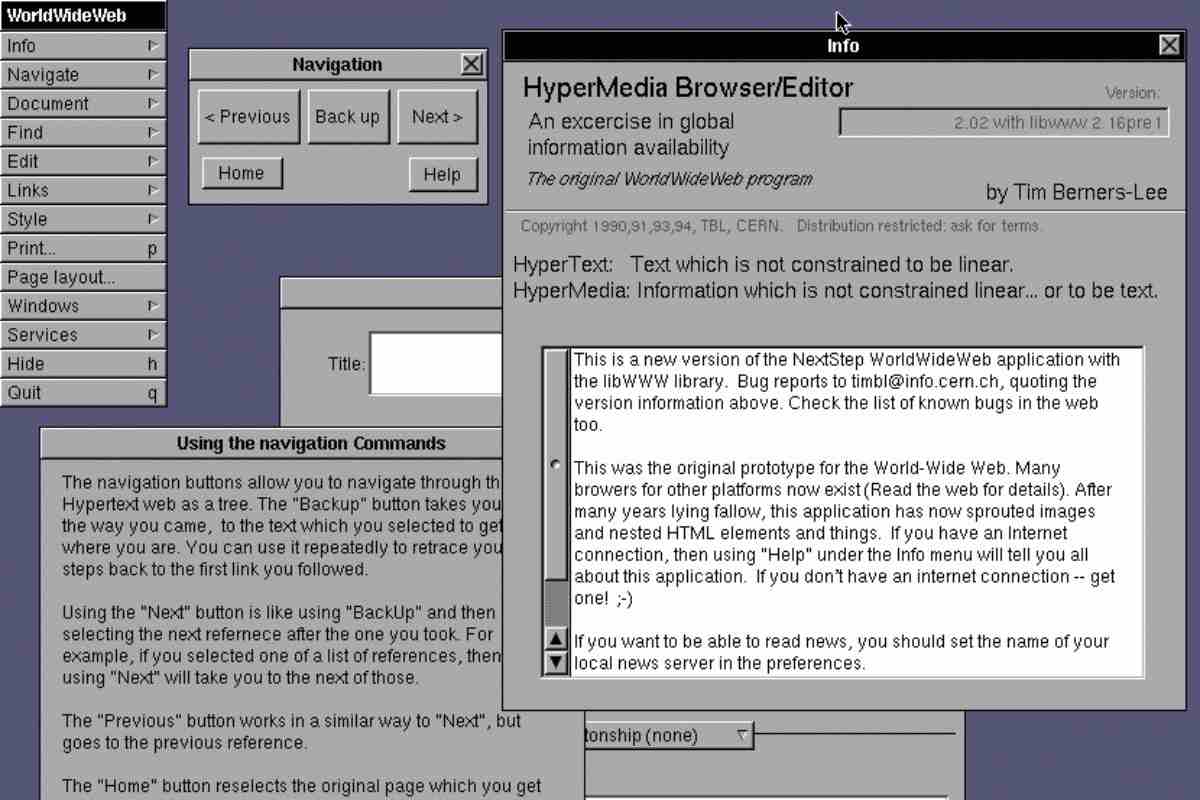 WorldWideWeb screenshot
