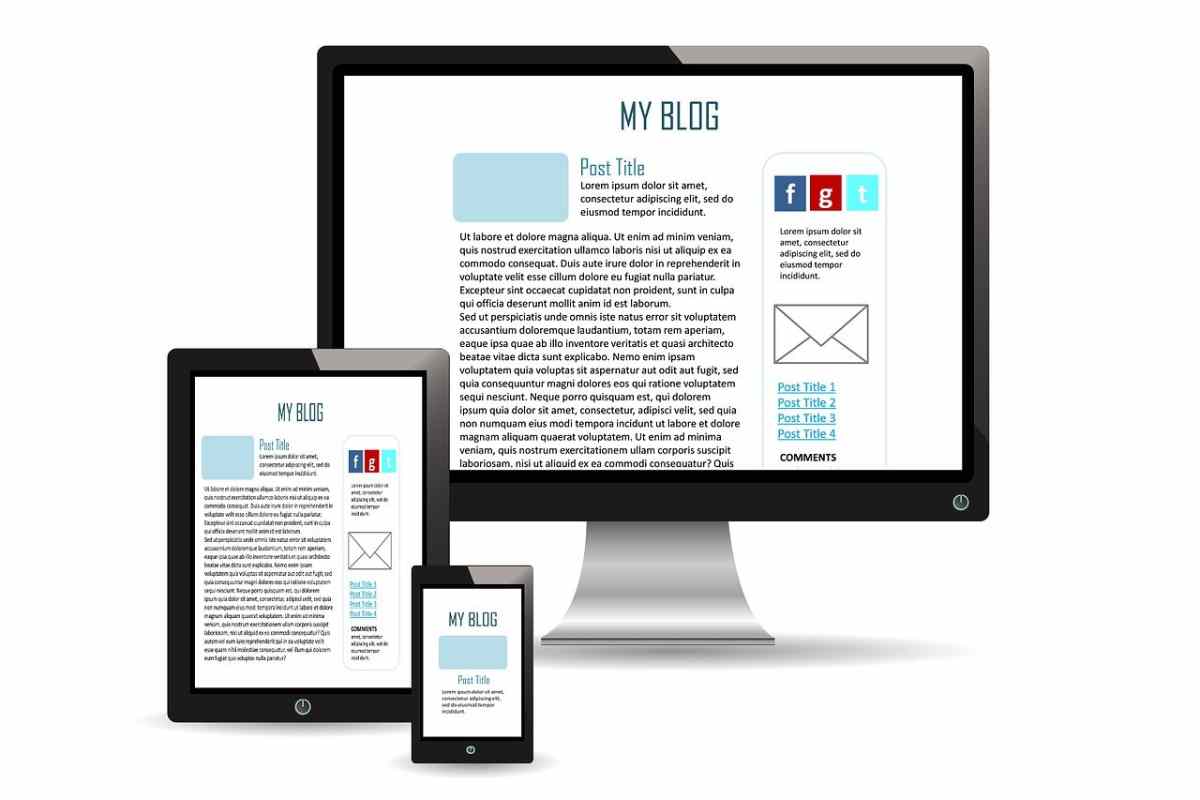 Grafica di contenuti web