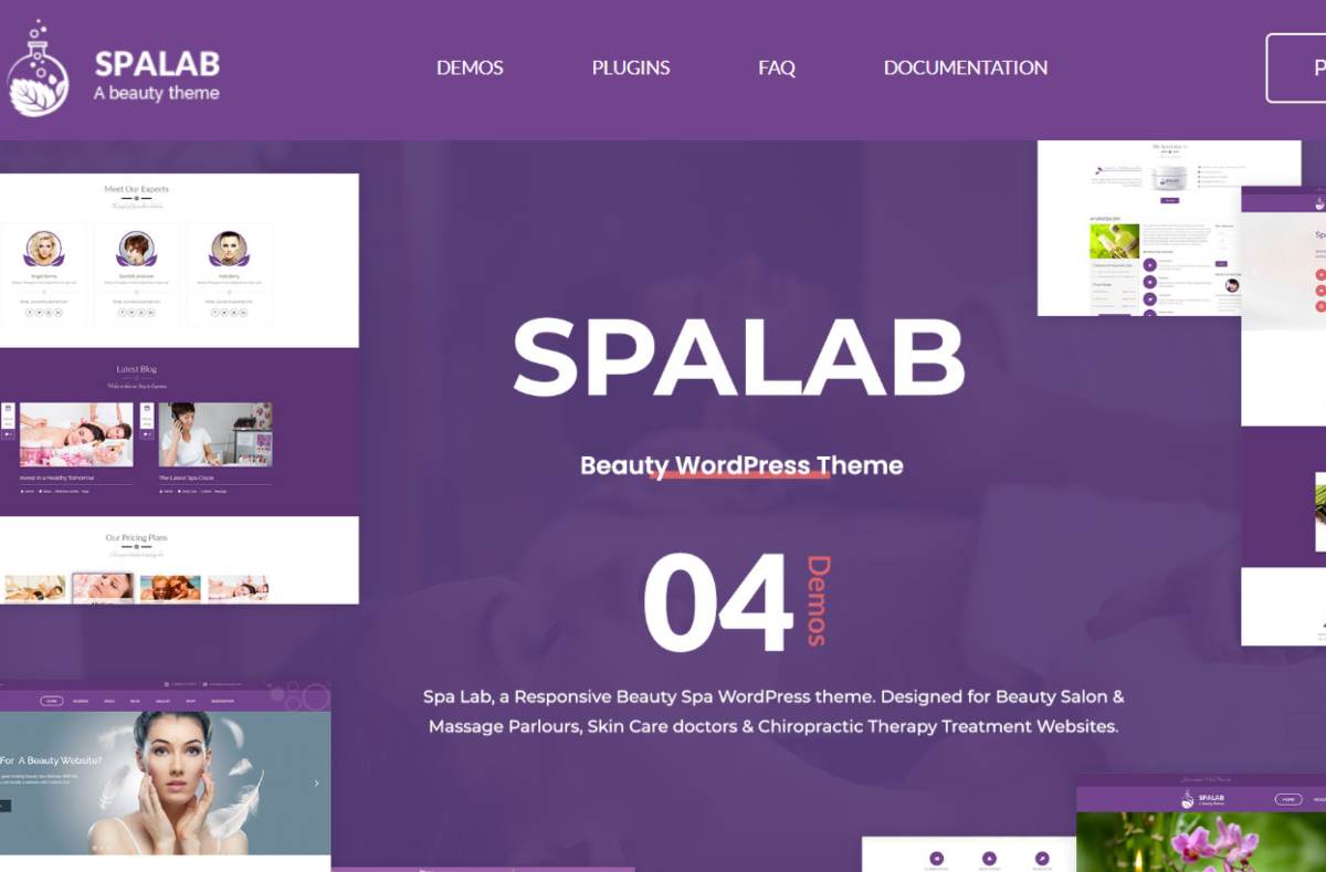 SpaLab, tema WordPress beauty