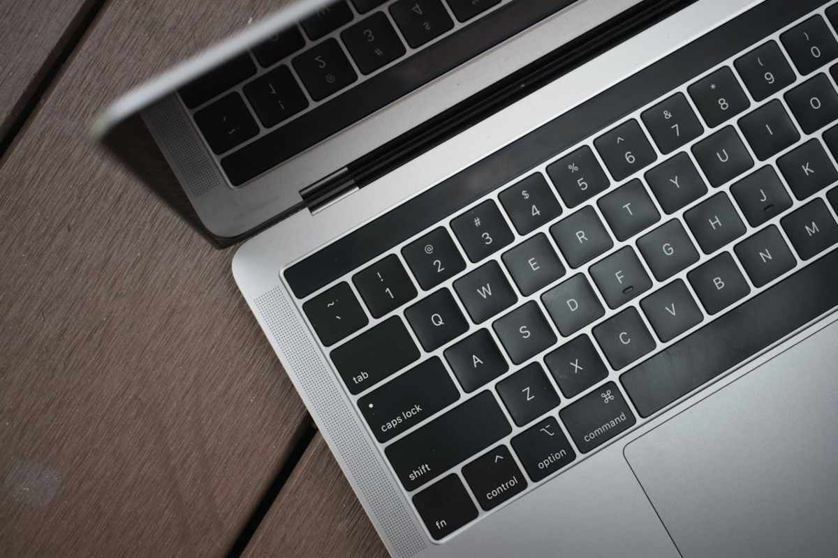 Tastiera QWERTY su laptop