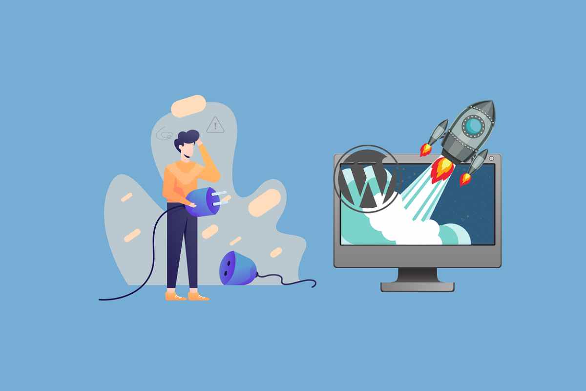 Immagine in grafica con logo wordpress