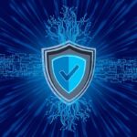 Simbolo scudo per antivirus