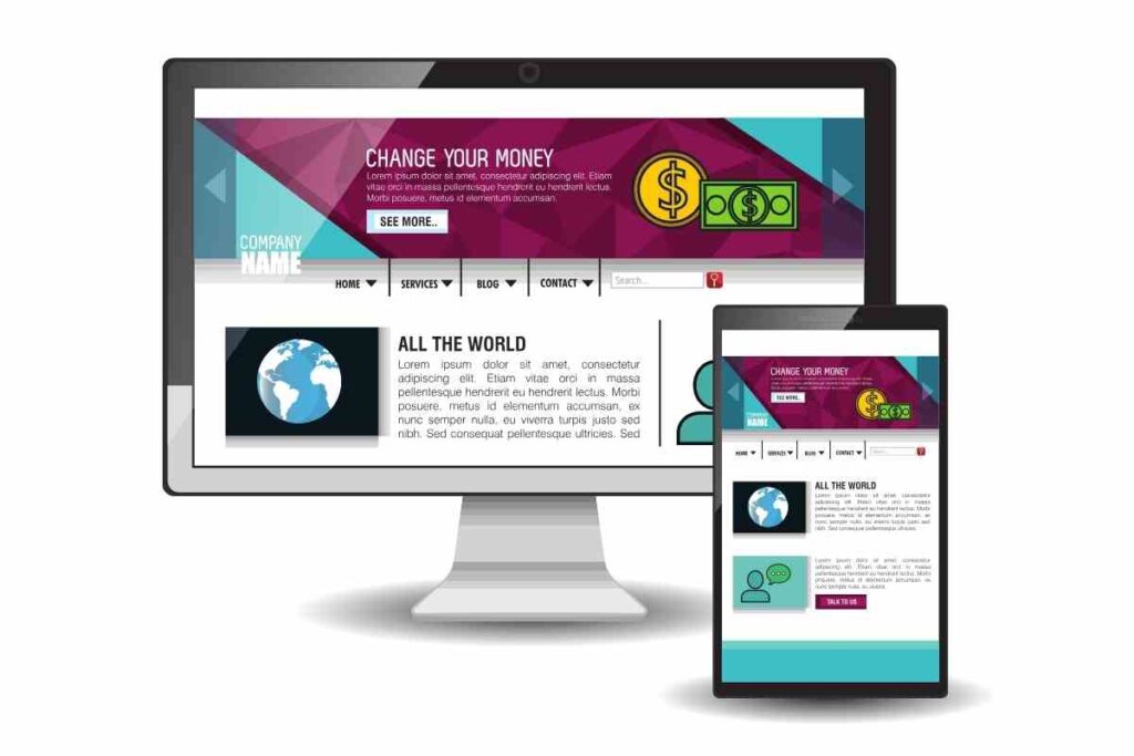 sito web e tablet per Il preventivo perfetto per un sito web: cosa deve includere (e cosa no)