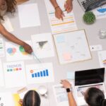 Tavolo di lavoro visto dall'alto