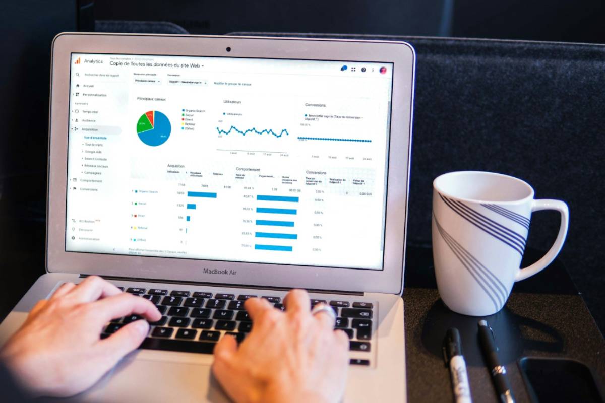 Google Search Console su laptop