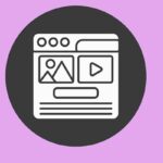 icona pagina web con video per parlare di sfondi video e seo