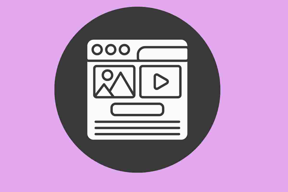 icona pagina web con video per parlare di sfondi video e seo