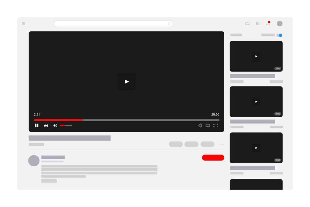 schermata di youtube per parlare delle raccomandazioni youtube e di come programmare i contenuti