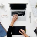 Laptop visto dall'alto