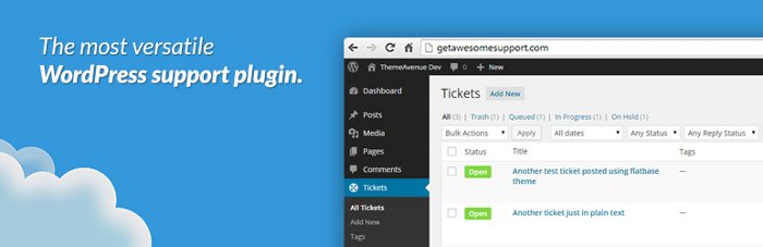 Awesom Support per gestire i ticket su WordPress