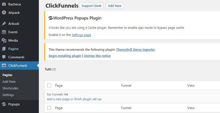ClickFunnels - plugin per WordPress
