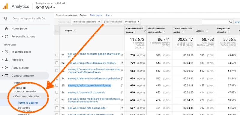 Google Analytics - Comportamenti utenti