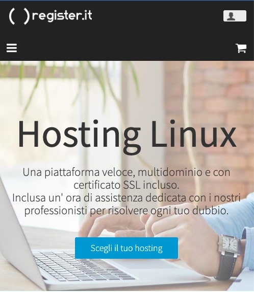 Hosting Linux Register.it
