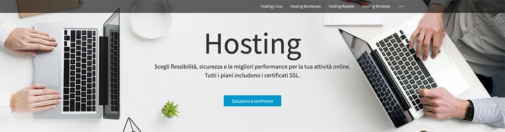 Hosting - Spazio web - Miglior web hosting italiano