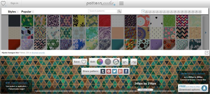 pattern cooler sfondi per siti web