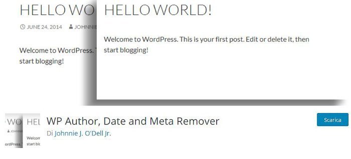 WP Author, Date and Meta 