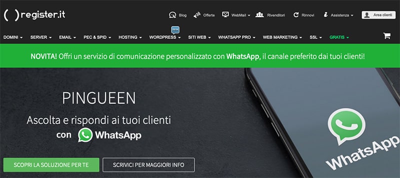 WhatsApp Business - Pingueen - Register.it