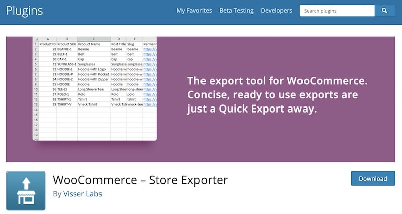 WooCommerce Store Exporter