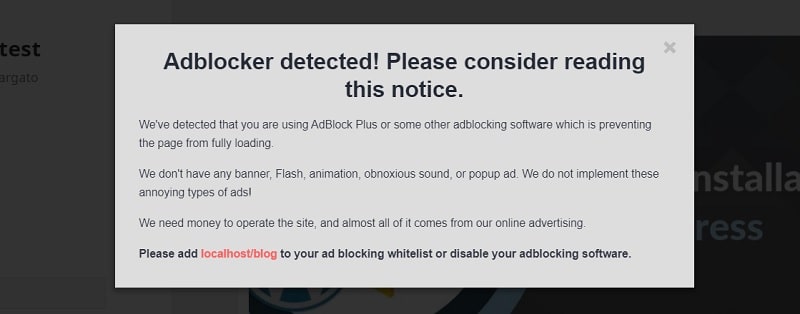 Ad Blocker Notify Lite