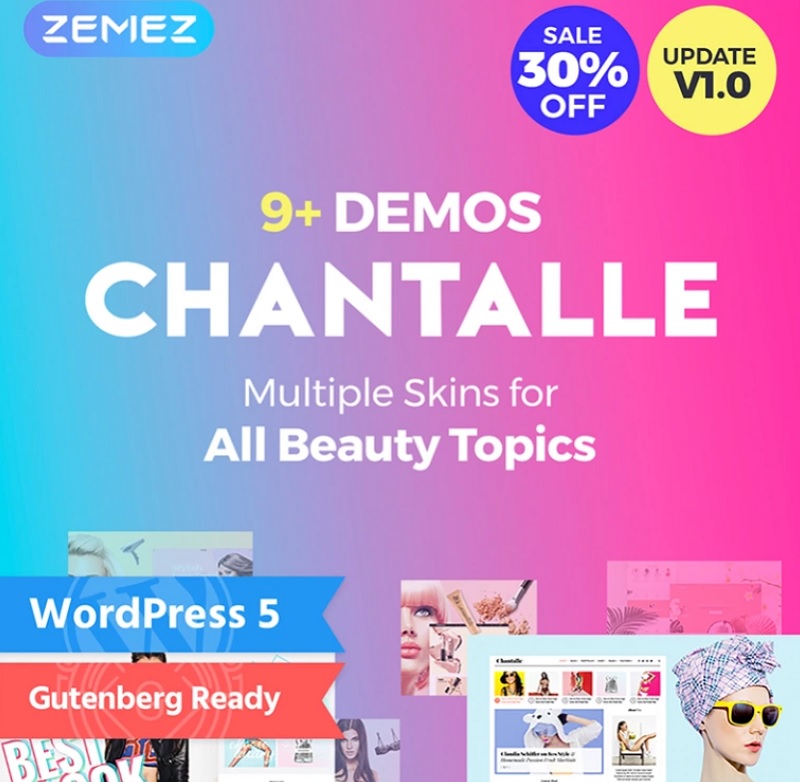 Migliori temi WordPress TemplateMonster Chantalle