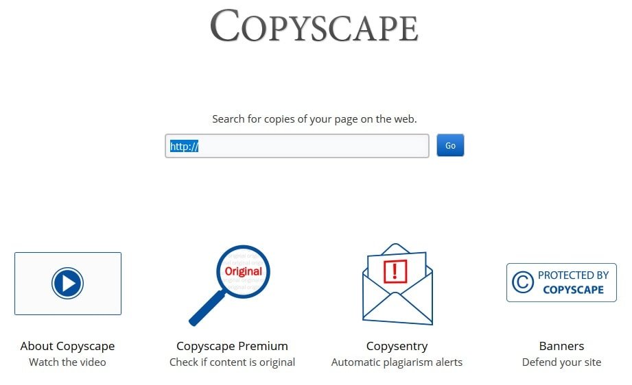 Copyscape per trovare contenuti copiati