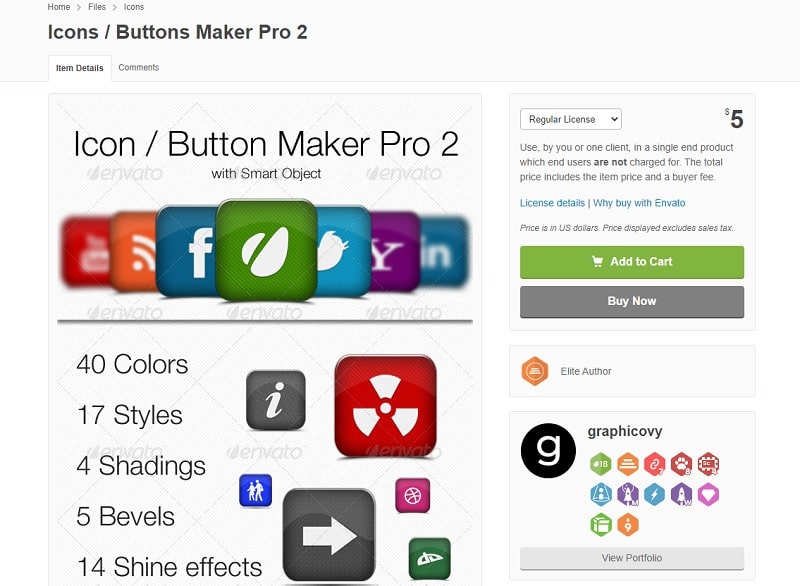 Icons / Buttons Maker Pro 2