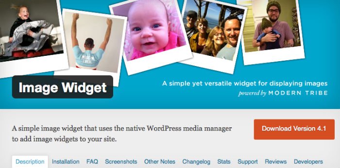 image widget tra i migliori plugin gratuiti per WordPress